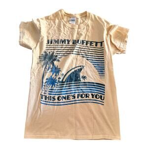 Jimmy Buffett "This One's For You" 2014 Tour T-shirt Yellow Size Small